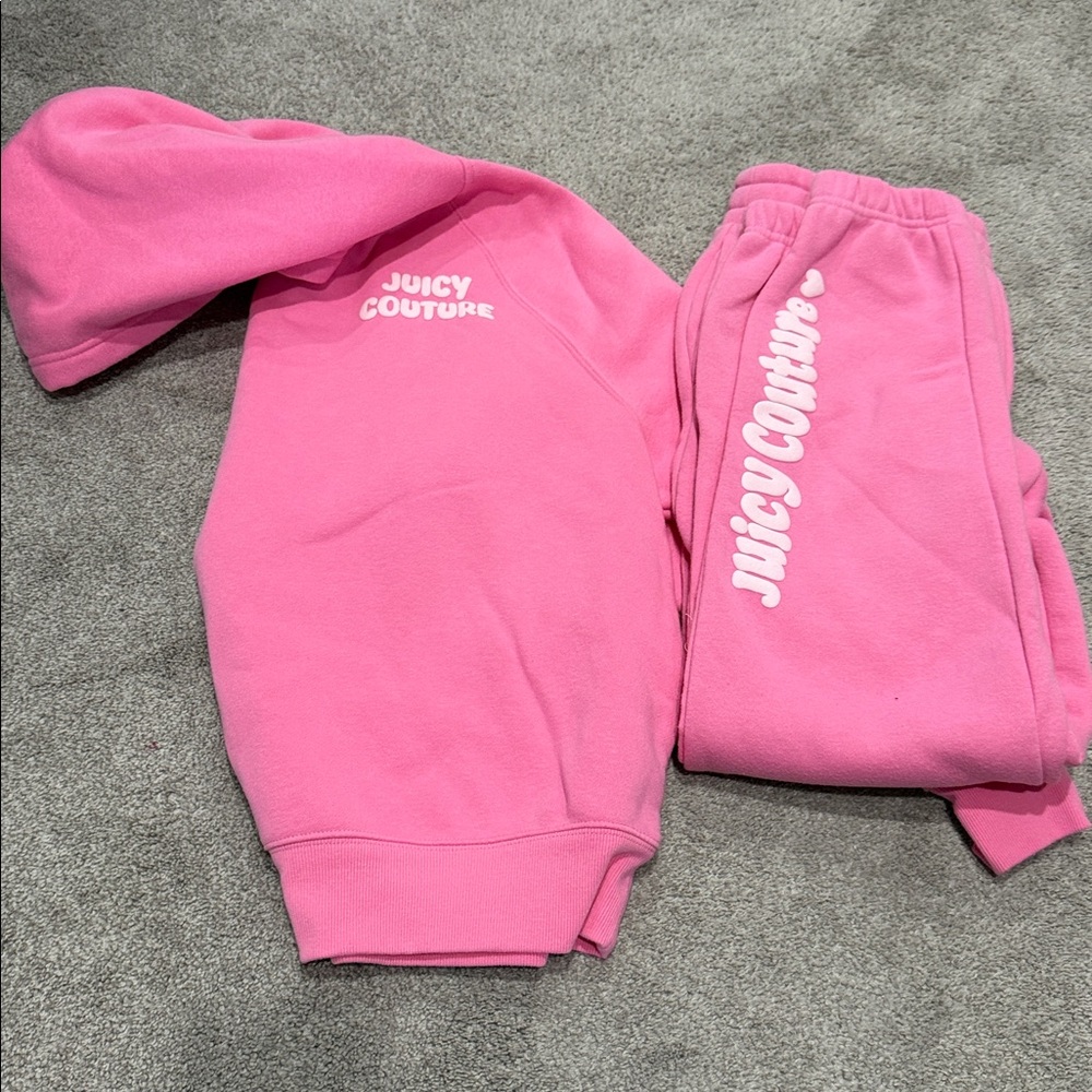 Juicy Set- Hoodie & Sweats XS hot pink, new- without tags hoodie and sweats